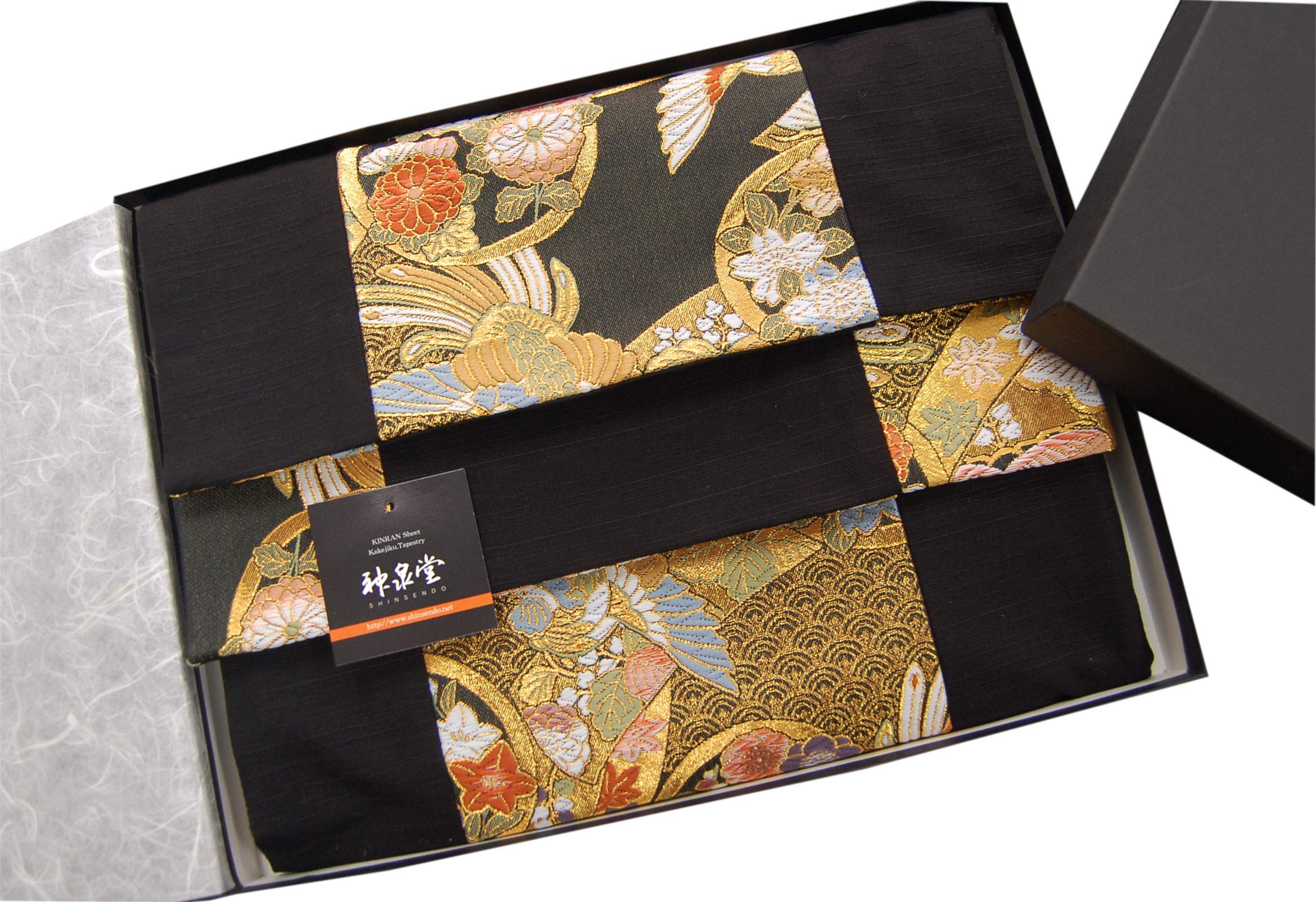 神泉堂　テーブルランナー　和風 着物帯　金襴織 Amazon.co.jp: 和風 着物帯 テーブルランナー 150×30cm 金襴織